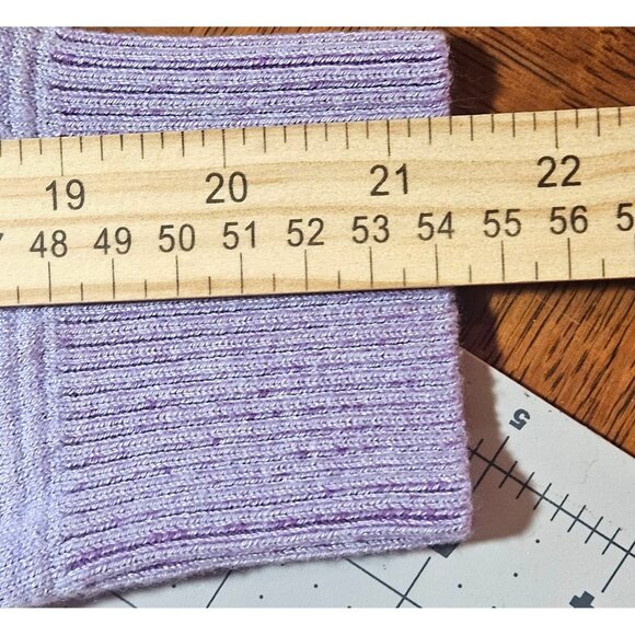 Lululemon Lavender Ribbed Reversible Sweater Women's M Soft Pastel Spring Easter - Picture 10 of 12
